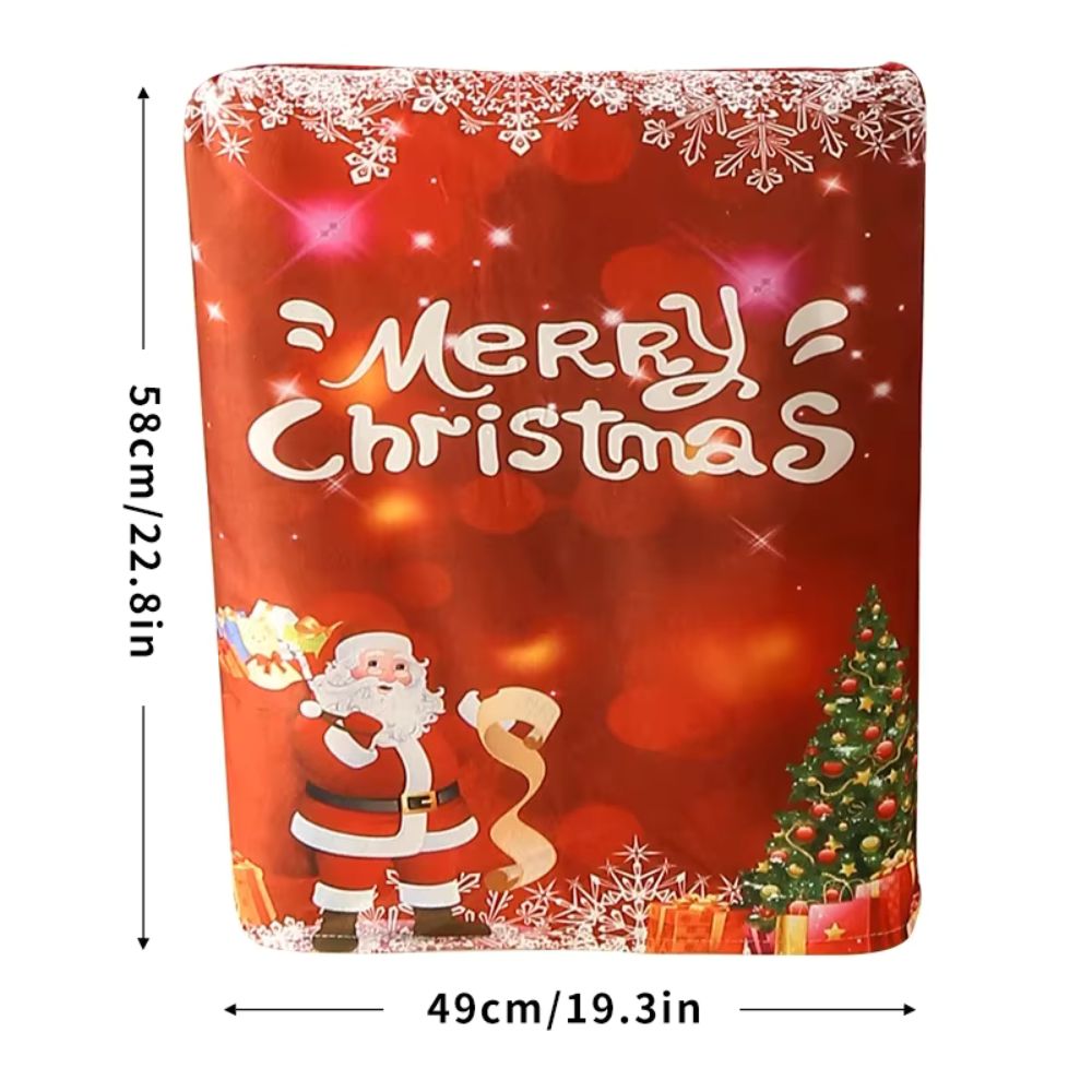 Christmas Chair Cover Festive Stretchable And Washable Slipcover For Dining Room Chairs