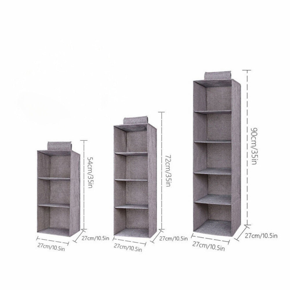 Wardrobe Hanging Storage Bag Interlayer Drawer Type Clothes Hangers Holder Closet Organizer