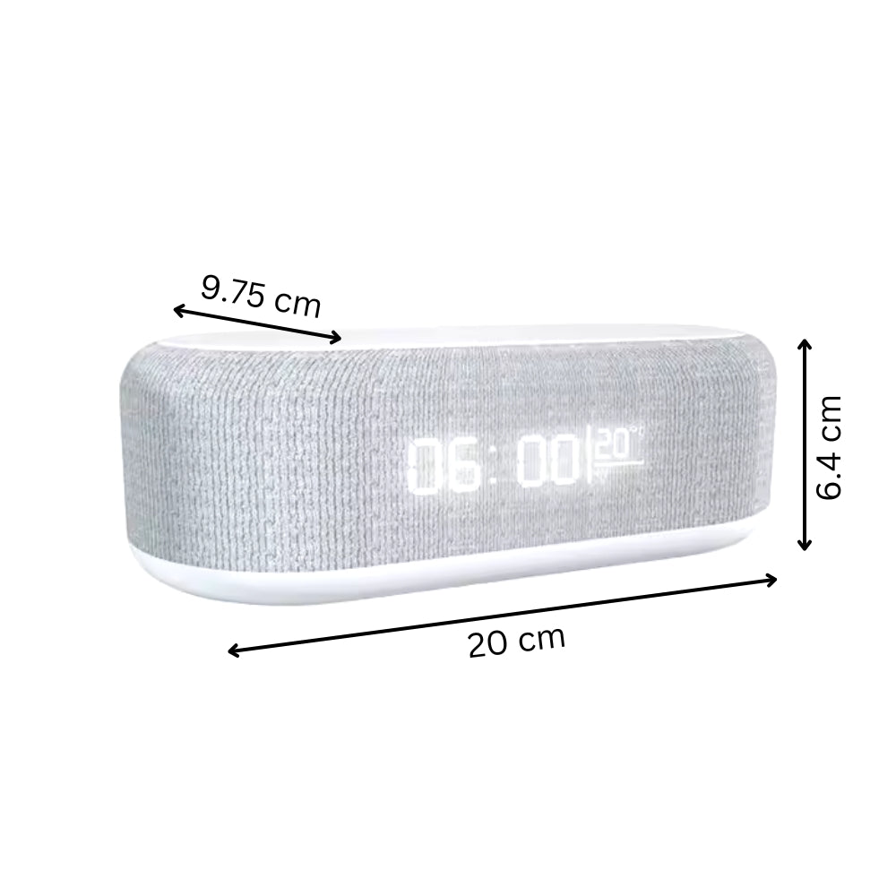 Wireless Charging Alarm Clock With Led Display And Night Light