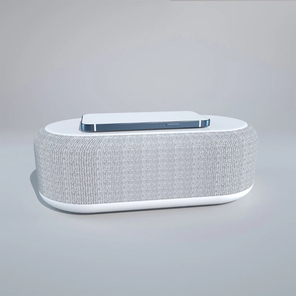 Wireless Charging Alarm Clock With Led Display And Night Light