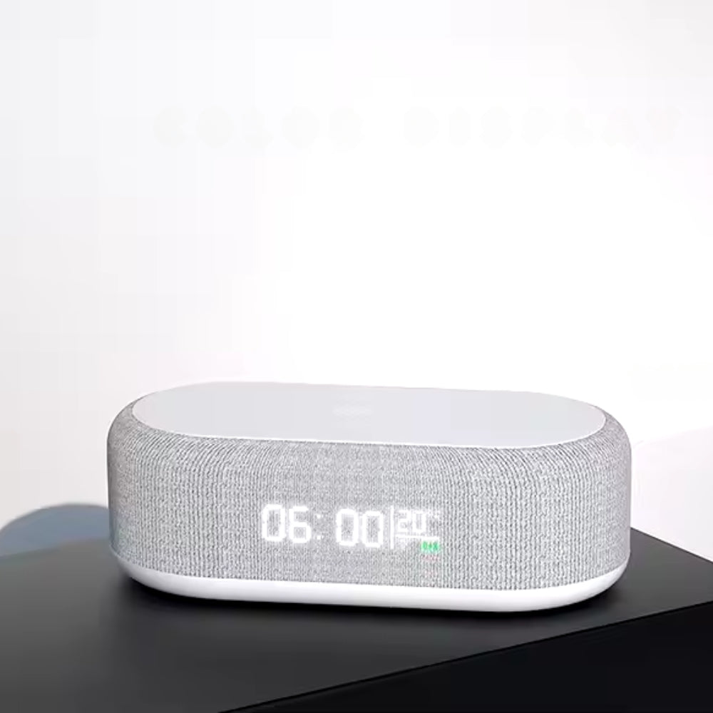 Wireless Charging Alarm Clock With Led Display And Night Light