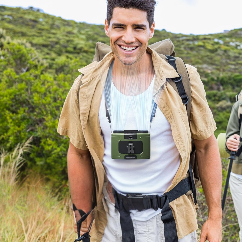 Outdoor Waist Fan Hanging Neck