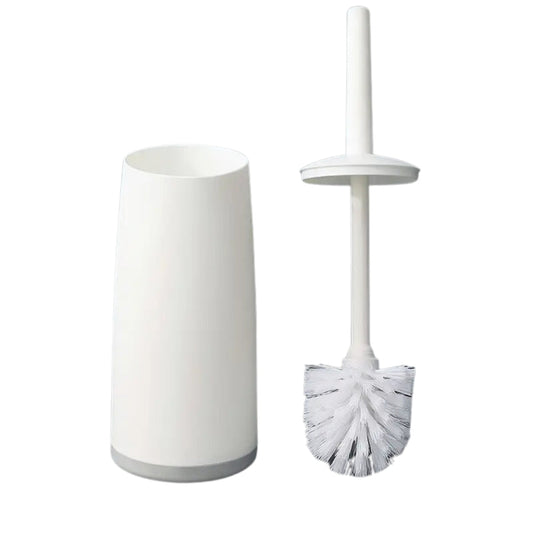 Plastic Toilet Brush And Holder Bathroom Removable Handle Sturdy Durable