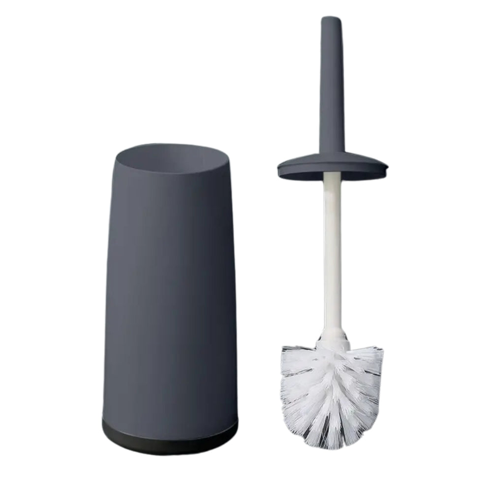 Plastic Toilet Brush And Holder Bathroom Removable Handle Sturdy Durable