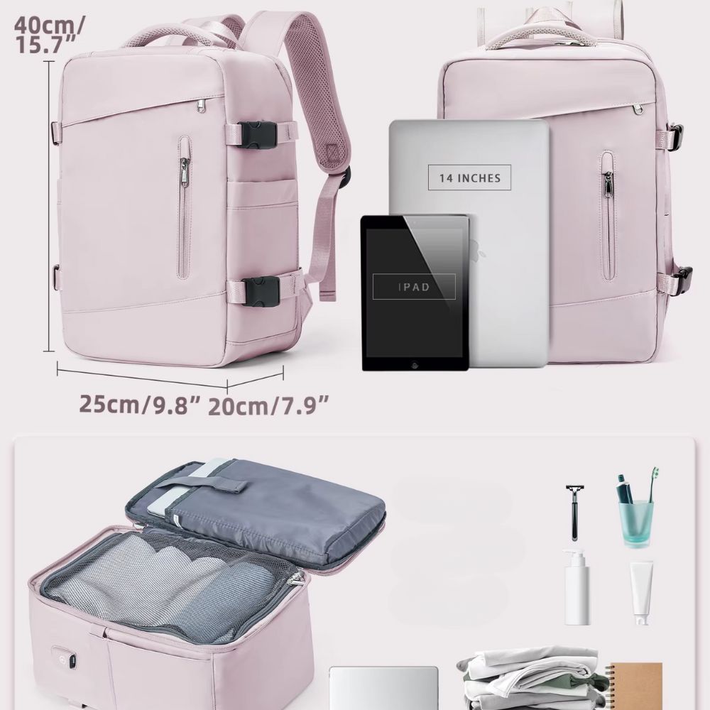 Women Men Backpack Suitcase Bag For Effortless Air Travel