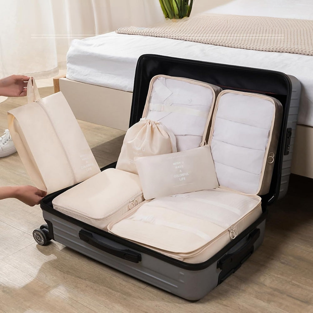 10 Piece Suitcase Organizer Waterproof Packing Cubes Multifunctional Travel