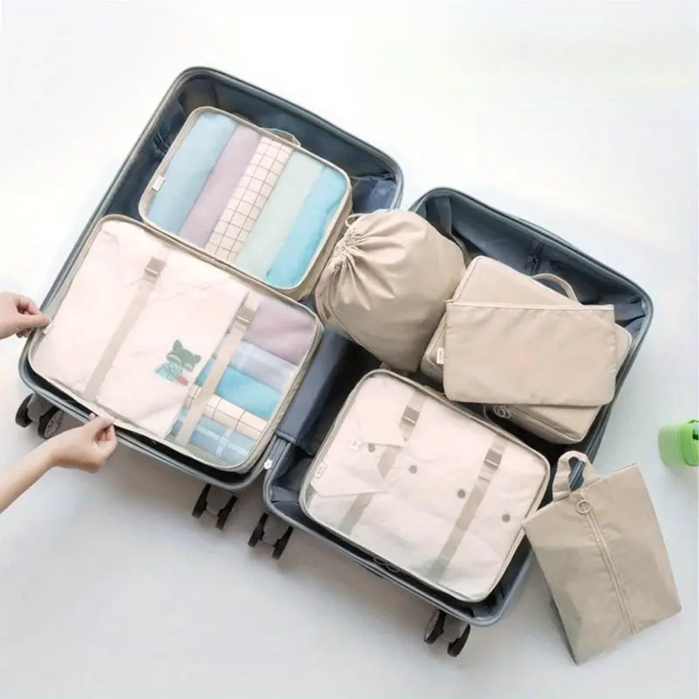 10 Piece Suitcase Organizer Waterproof Packing Cubes Multifunctional Travel