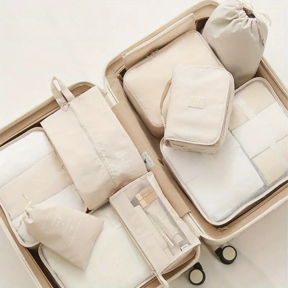 10 Piece Suitcase Organizer Waterproof Packing Cubes Multifunctional Travel