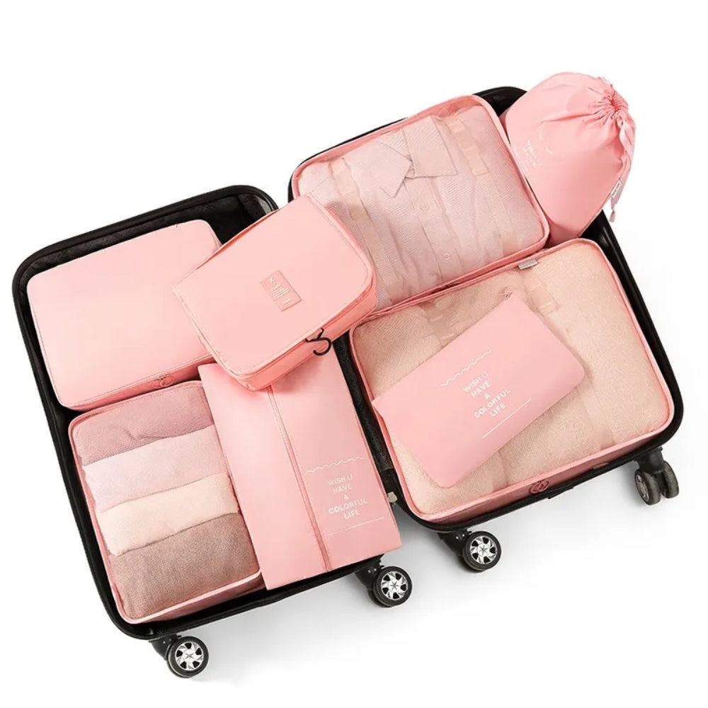 10 Piece Suitcase Organizer Waterproof Packing Cubes Multifunctional Travel