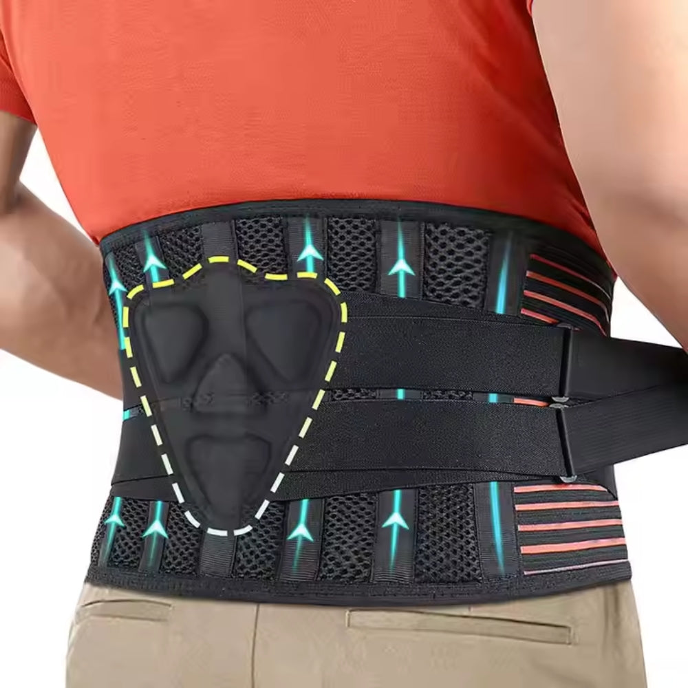 Back Brace For Lower Pain Breathable Waist Support Relief