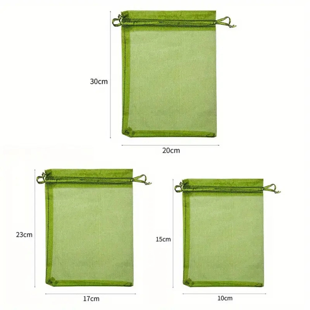 50Pcs Agriculture Garden Fruit Bag Vegetable Protection Exclusion Mesh Net Bags
