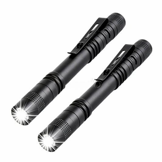 2 Pack Mini Led Torch Super Bright Flashlight Small Lamp Tiny Penlight