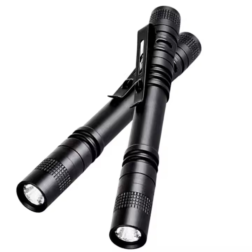 2 Pack Mini Led Torch Super Bright Flashlight Small Lamp Tiny Penlight
