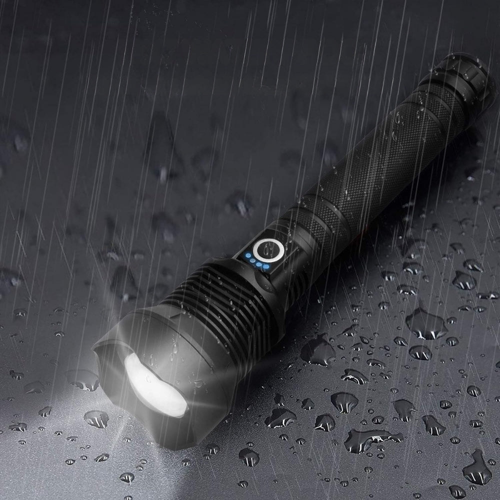 Ultra Bright Led Tactical Flashlight 3 Modes Zoom Torch Usb Charging