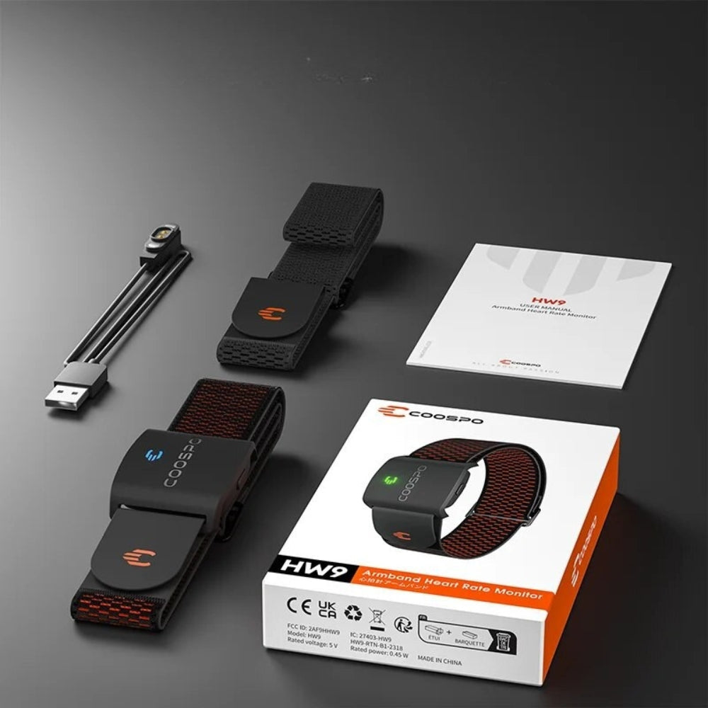 Armband Heart Rate Monitor With Hr Zones/Calories Hrm Sensor For Fitness Cycling