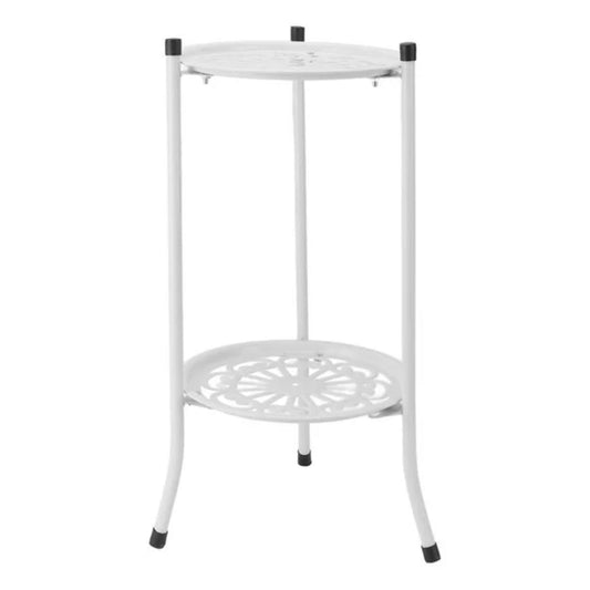 2 Tier Metal Plant Stand For Indoor And Outdoor Decoration