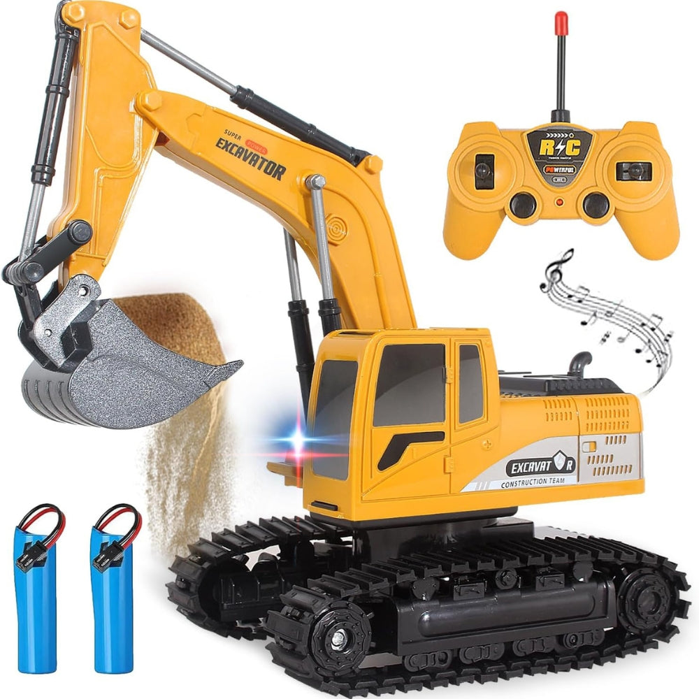 Remote Control Excavator Rc Digger Truck Construction Vehicles Toys