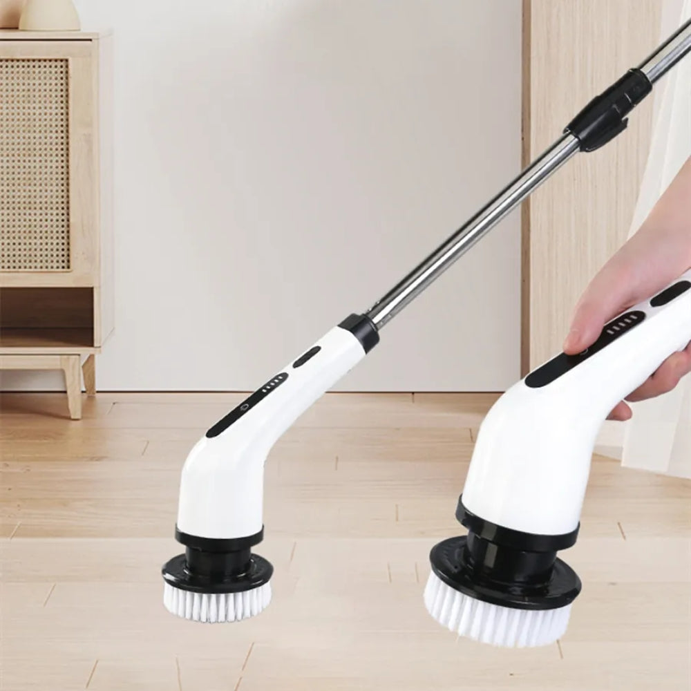 9 In 1 Cordless Rechargeable Electric Spin Scrubber Turbo Cleaning Brush
