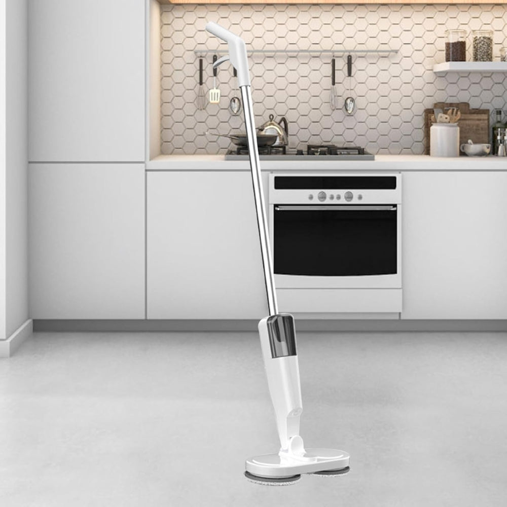 Double Head Electric Spin Mop Cleaner Floor Polisher Sweeper Usb