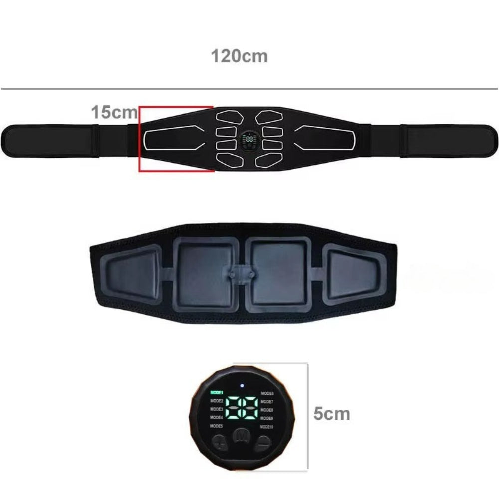 Abdominal Massager Waist Belt Ems Muscle Stimulator Device