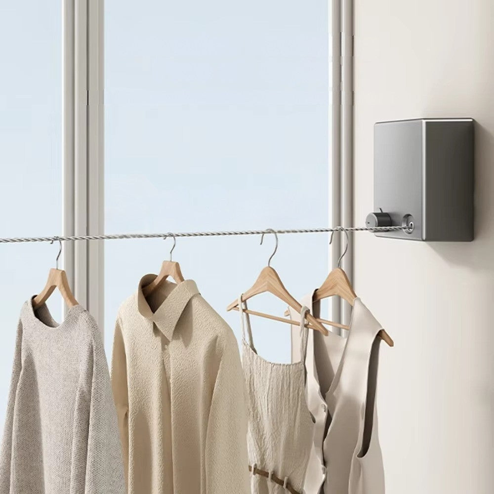Space Saving Retractable Clothesline Effortlessly Dry