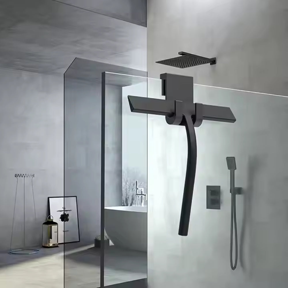 Shower Squeegee Glass Clean Scraper With Handle