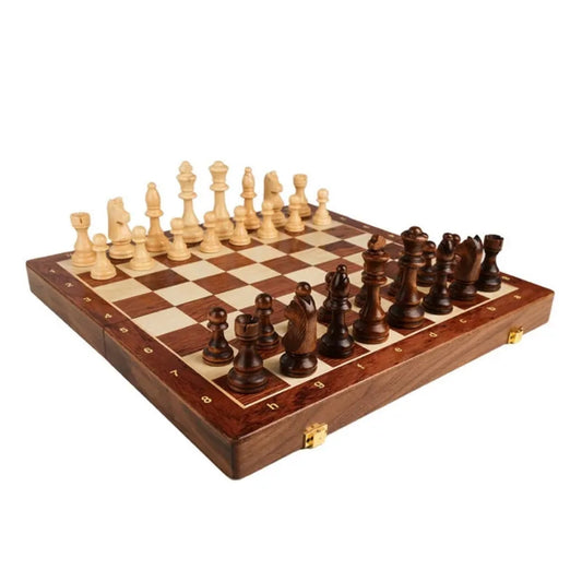 3 In 1 Chess Board Set With Checkers And Backgammon