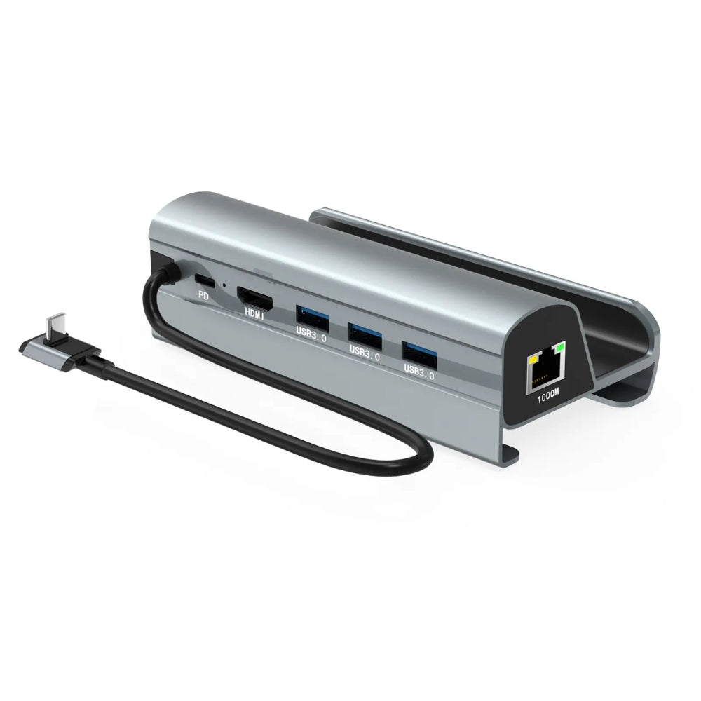 Steam Deck 6 In 1 Docking Station With Hdmi 4K Usb 3.0 Ethernet And 60W Pd