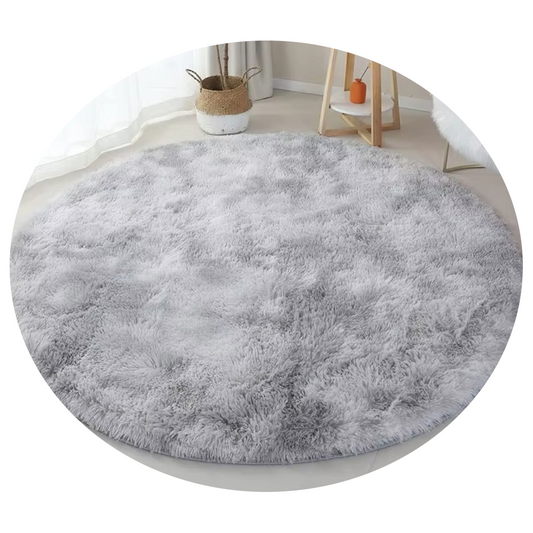 Ultra Soft Fluffy Round Shaggy Rug Carpet For Kids Bedroom