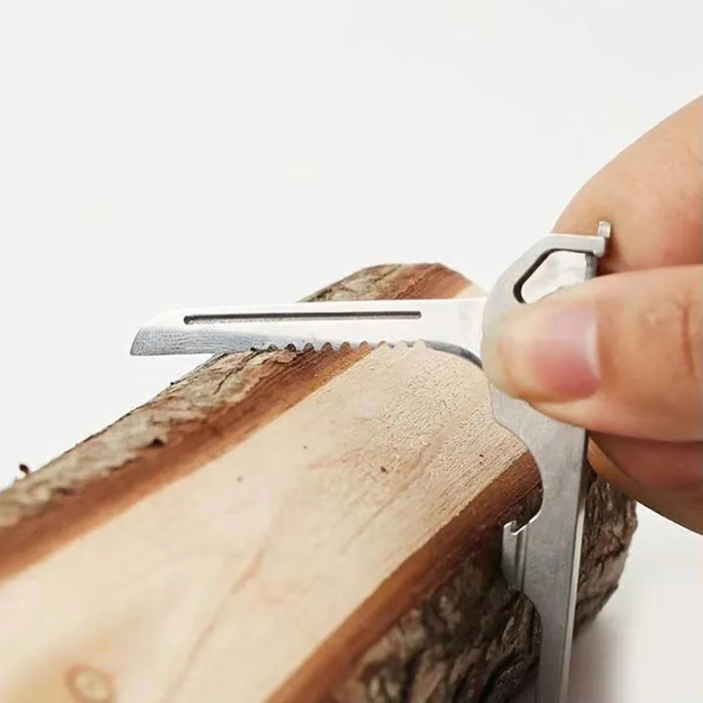 6 In 1 Multi Tool Stainless Steel Keychain Pocket Cutter