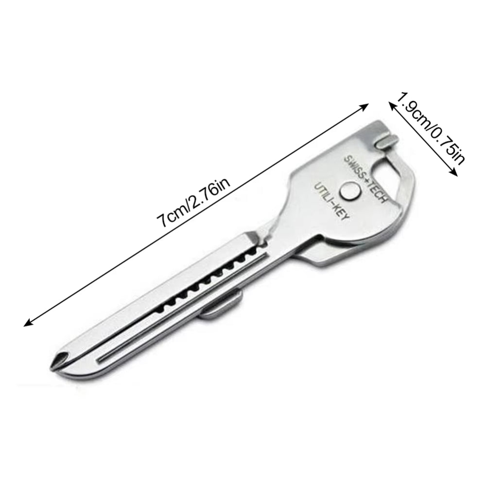 6 In 1 Multi Tool Stainless Steel Keychain Pocket Cutter