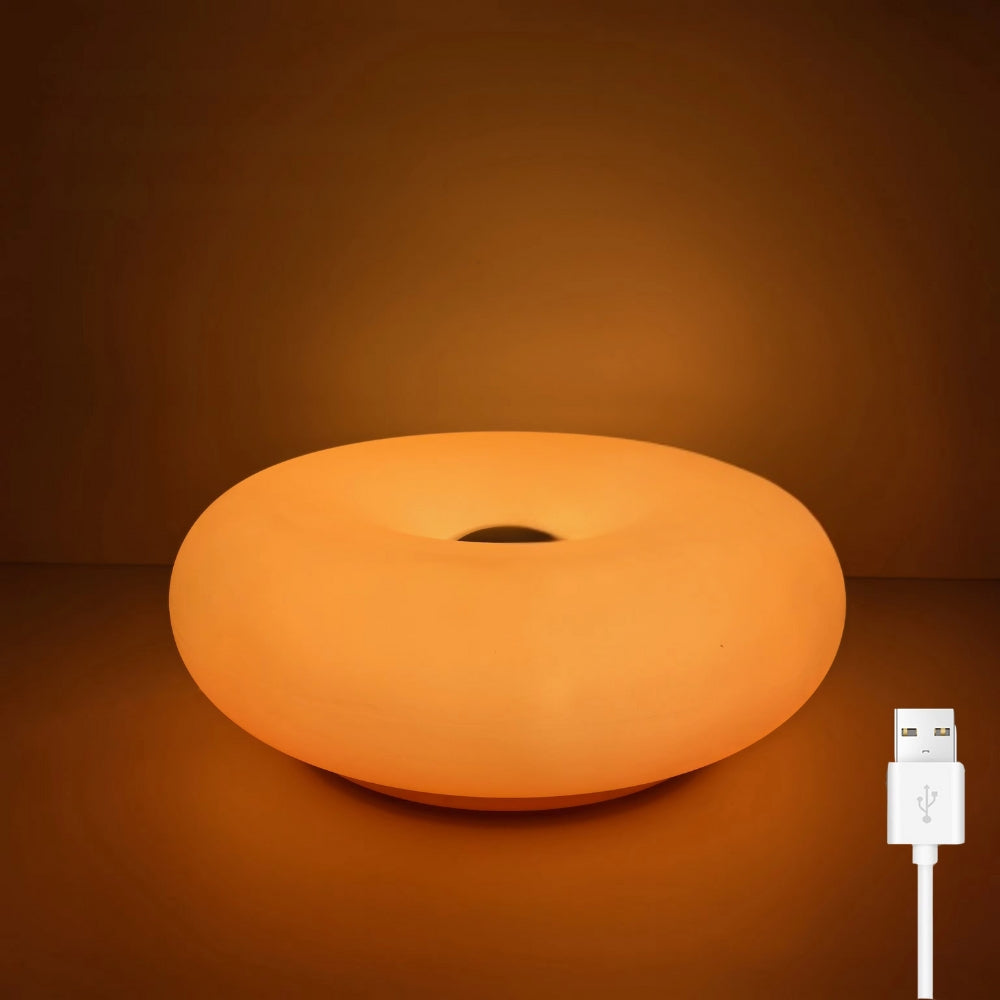 Donut Table Lamp With Usb Plug For Ambient Lighting