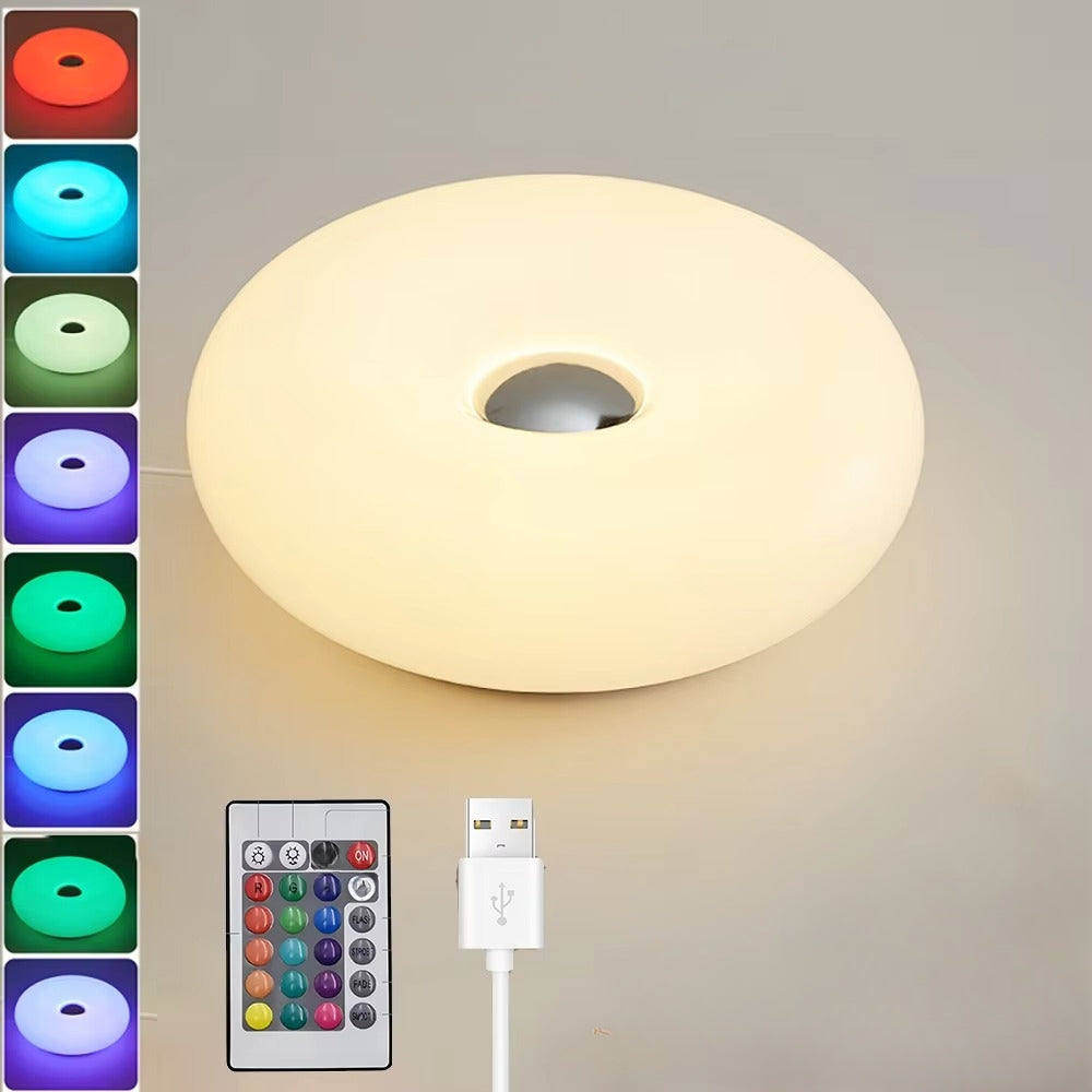Donut Table Lamp With Usb Plug For Ambient Lighting