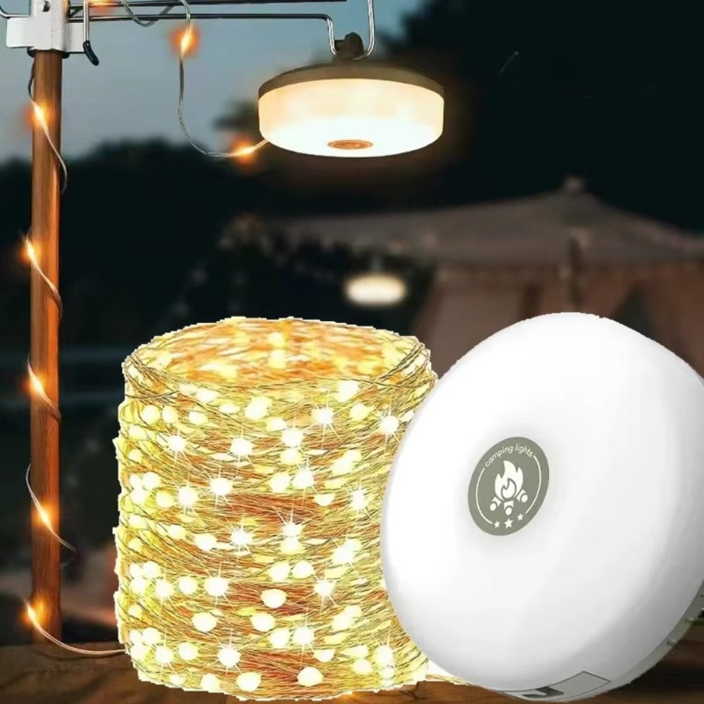 10M Waterproof Led Camping Lamp Strip 4 In Atmosphere Light For Tent Garden