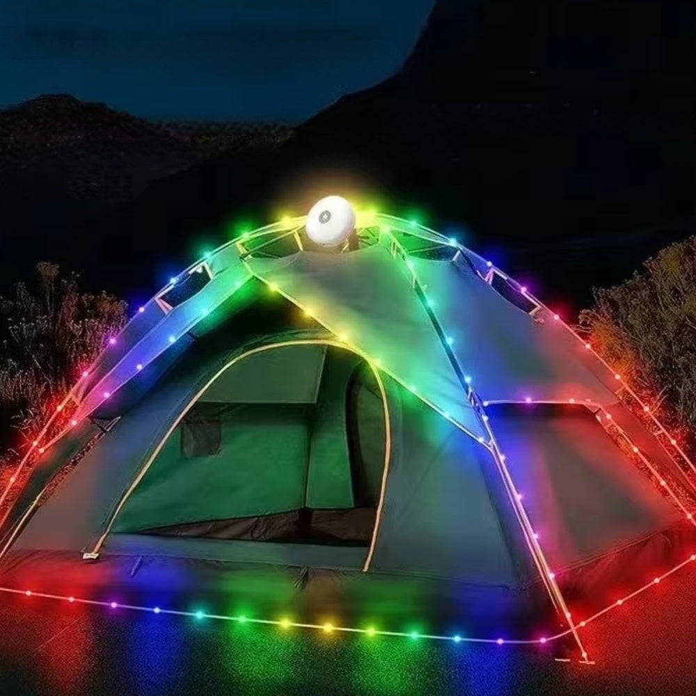 10M Waterproof Led Camping Lamp Strip 4 In Atmosphere Light For Tent Garden