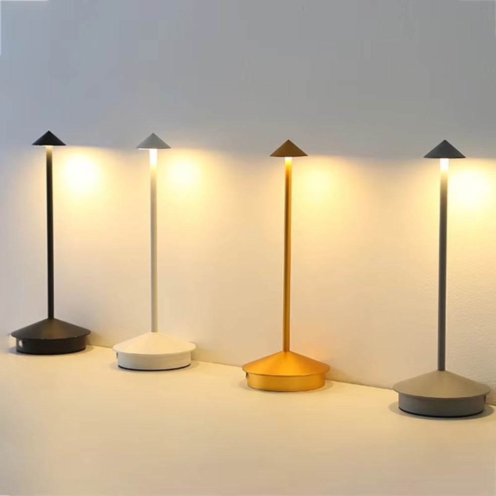 Rechargeable Led Table Lamp With Touch Sensor 3 Color Stepless Dimming