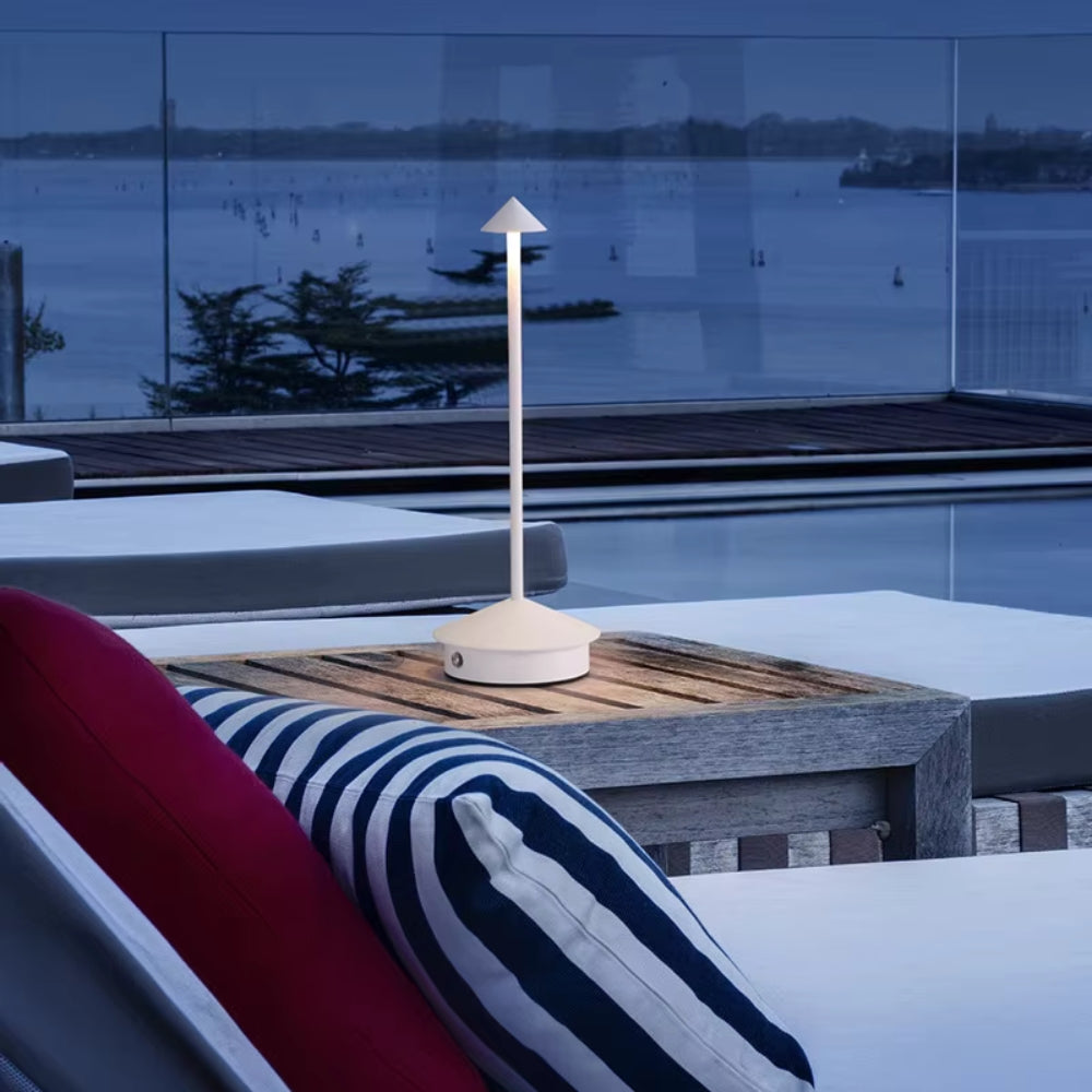 Rechargeable Led Table Lamp With Touch Sensor 3 Color Stepless Dimming