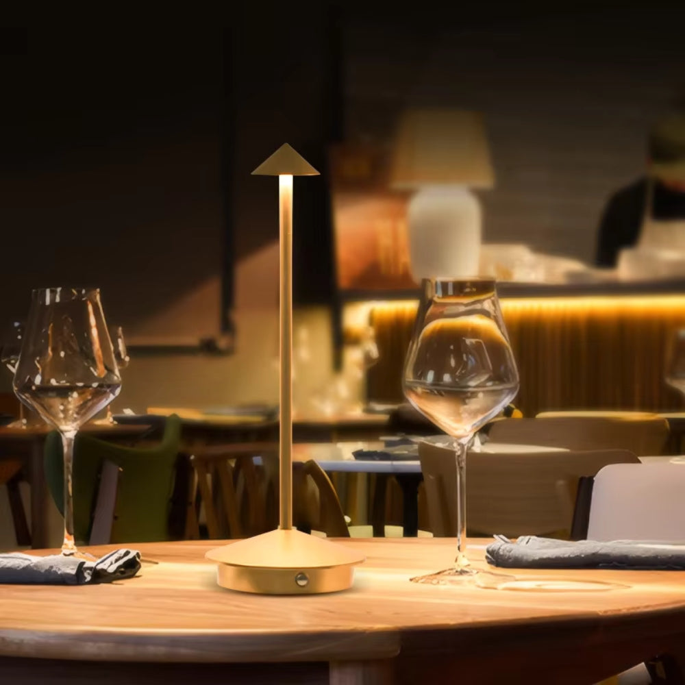Rechargeable Led Table Lamp With Touch Sensor 3 Color Stepless Dimming