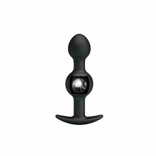 Black Kegel Balls Butt Plug Vibrator Anal Beads Bdsm Training