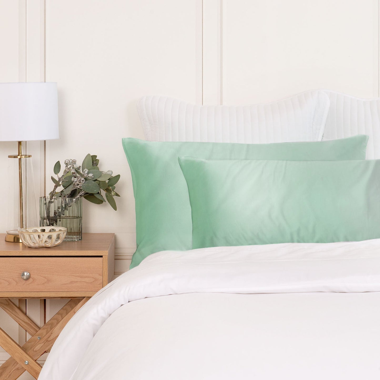Mulberry Silk Pillow Case Twin Pack Size: 51X76cm Mint