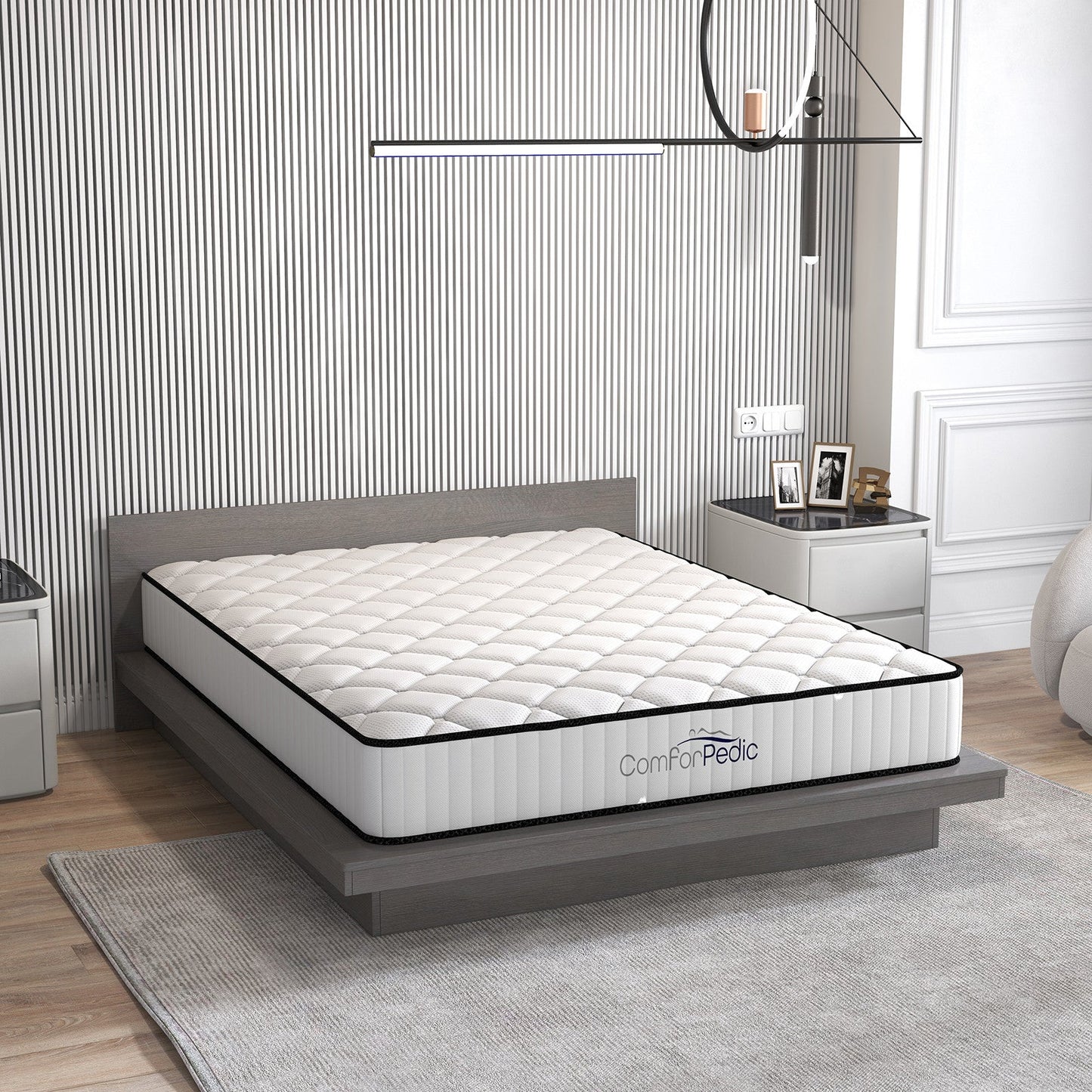 1 Sets of Royal Comfort 1 Sets Of Comforpedic Bonnell Spring Mattress Queen