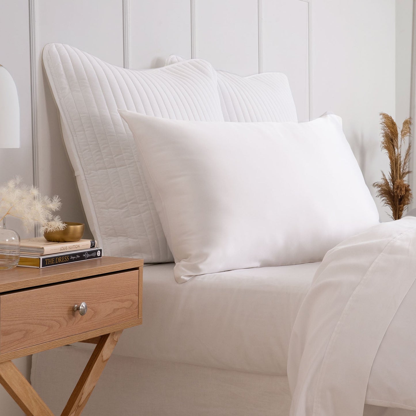 Pure Silk Pillow Case By Royal Comfort-White