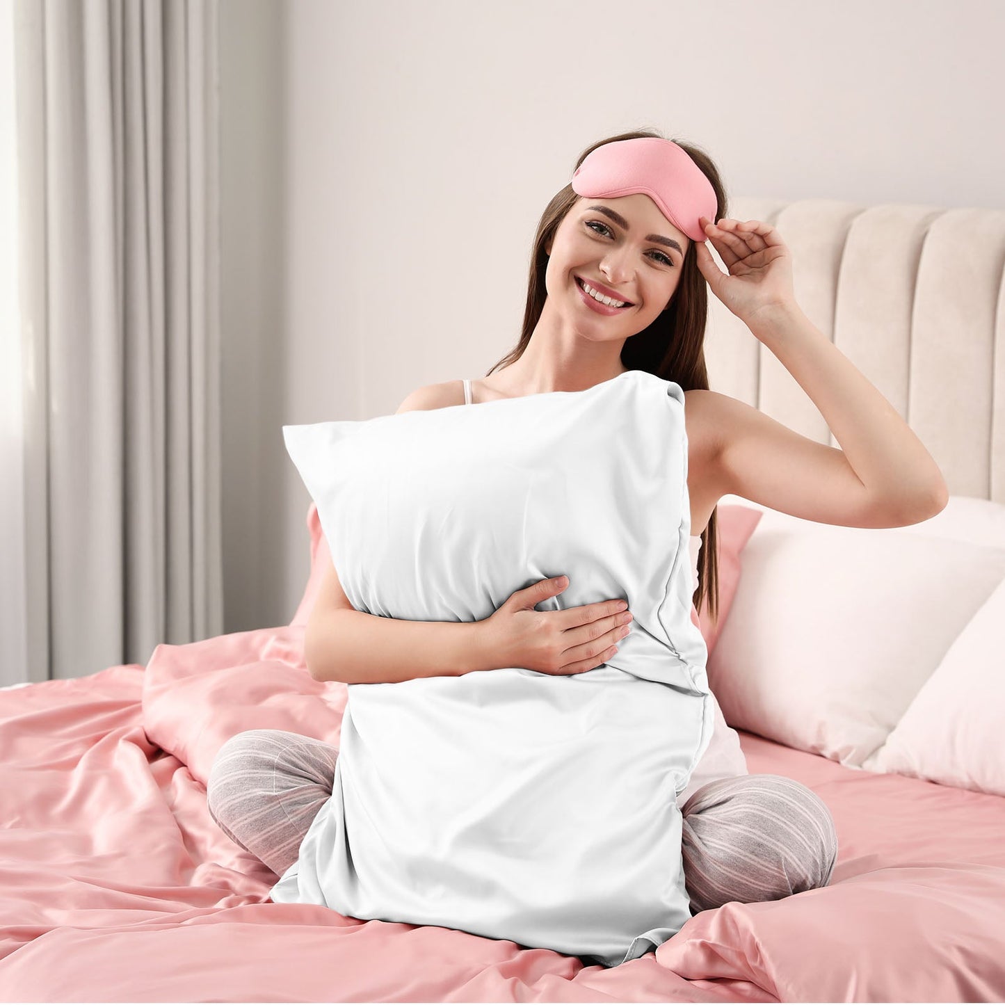 Pure Silk Pillow Case By Royal Comfort-White