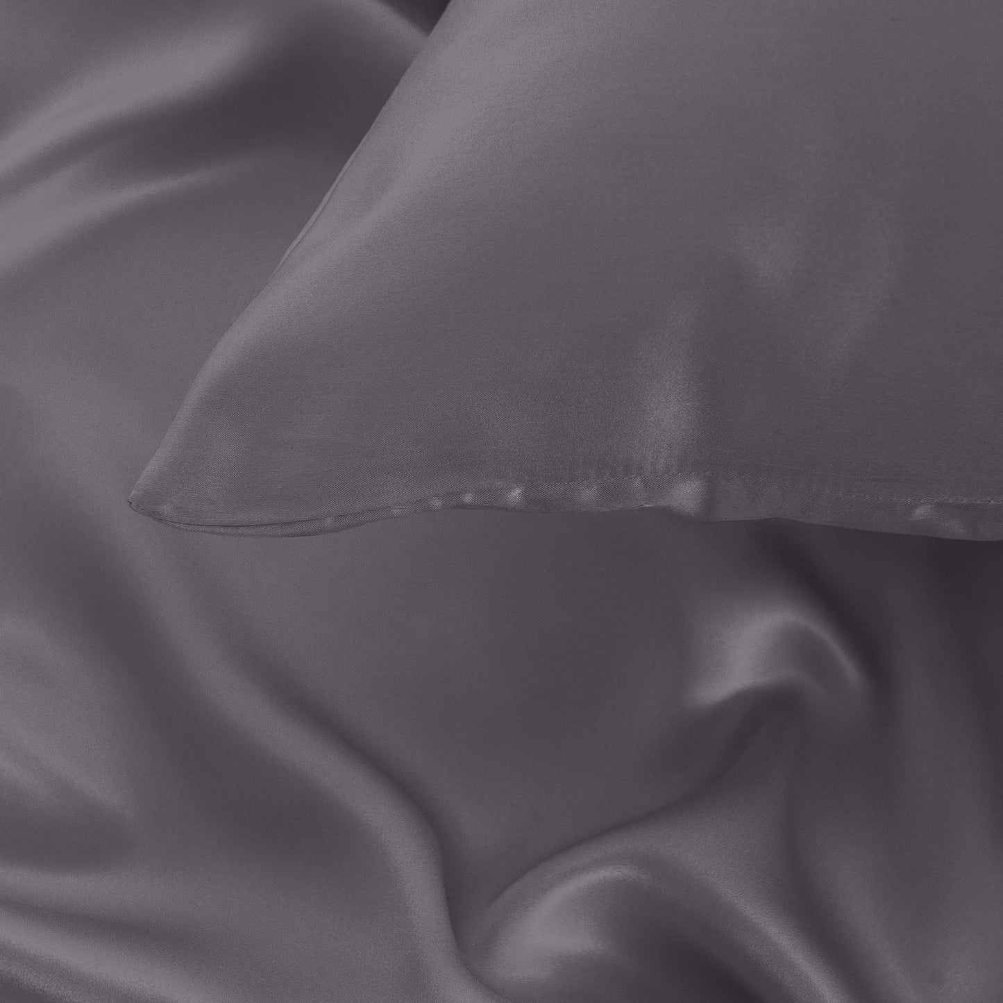 Pure Silk Pillow Case By Royal Comfort Charcoal