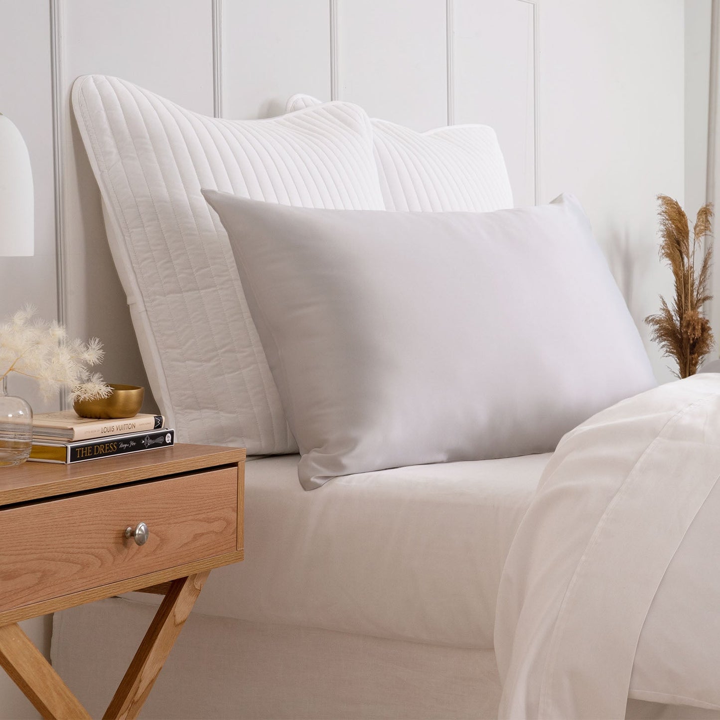 Pure Silk Pillow Case By Royal Comfort Silver