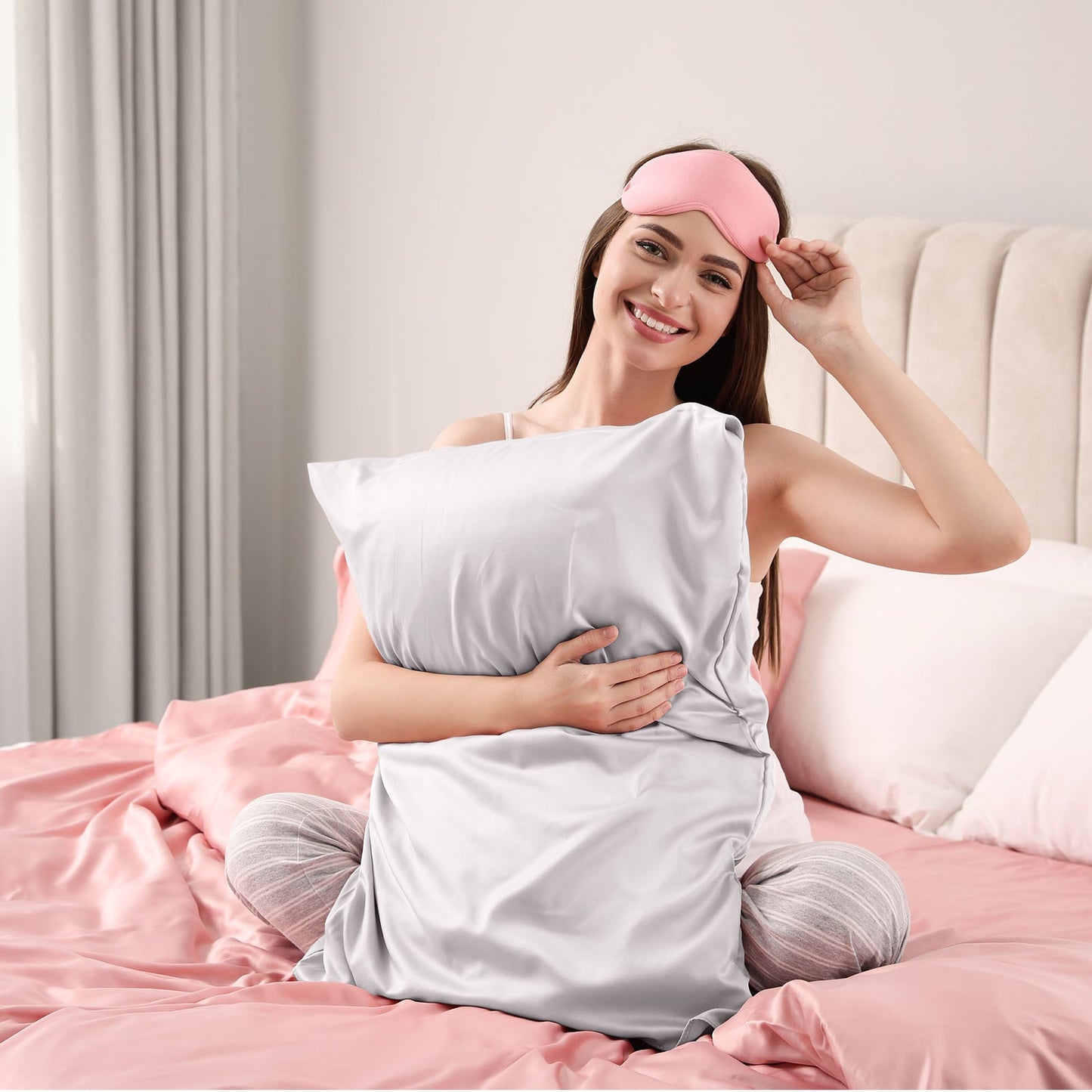 Pure Silk Pillow Case By Royal Comfort Silver