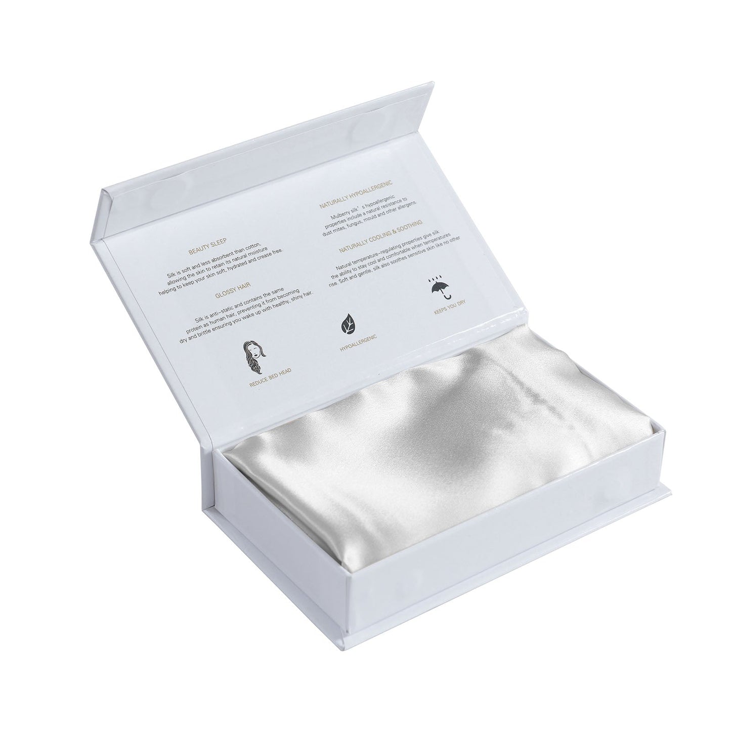 Pure Silk Pillow Case By Royal Comfort Silver