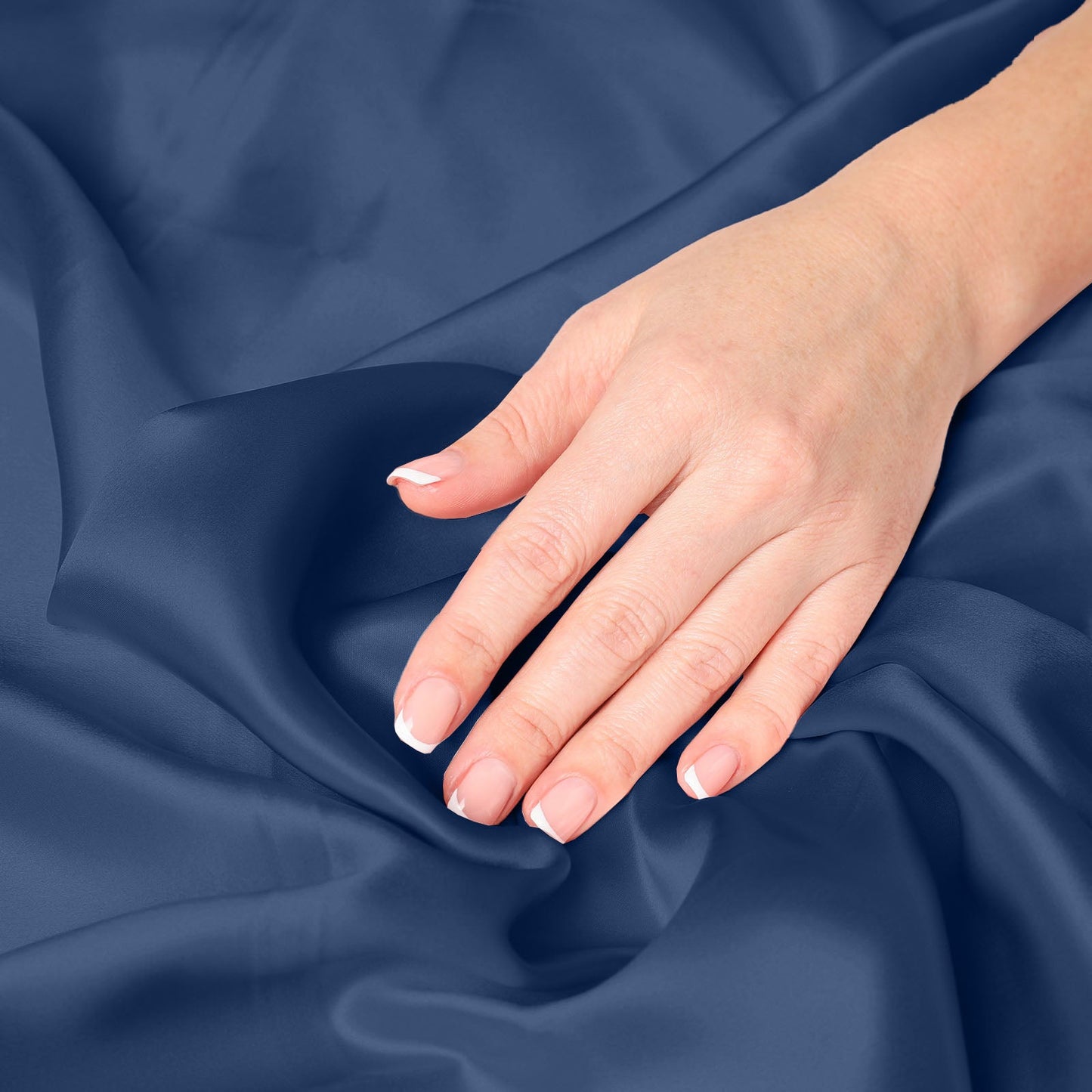 Pure Silk Pillow Case By Royal Comfort Navy