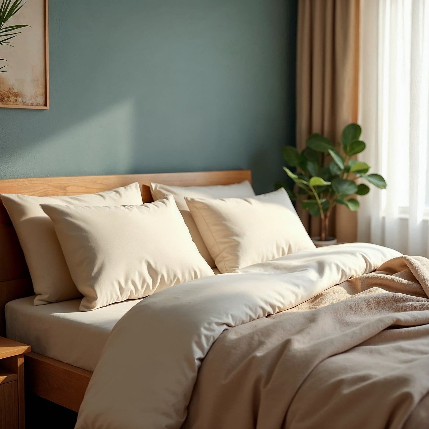 Royal Comfort 1000Tc Cotton Blend Quilt Cover Sets King Pebble