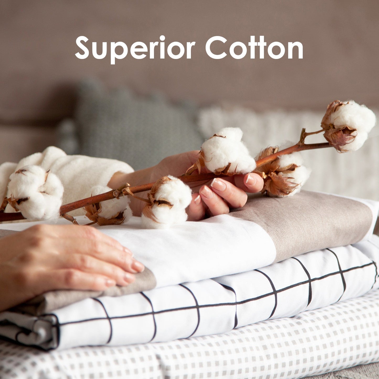 Royal Comfort 1000Tc Cotton Blend Quilt Cover Sets King Pebble